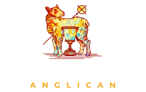King of Grace Anglican church logo featuring a crowned lamb and communion chalice.